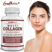 Coolkin Multi Collagen 1000mg-Anti-Aging, Whitening, Support Hair, Skin & Nails Health(30/60/120pcs)