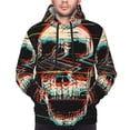 thumbnail image 4 of Bingfone Glitch Screaming Skull Men'S Drawstring Hoodie Long Sleeve Pocket Sweatshirts-Medium, 4 of 9