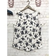 thumbnail image 6 of Women Summer Tank Tops Sleeveless Loose Fit Henley Button Down to Wear with Leggings Casual Pleated Blouse White 4XL, 6 of 7