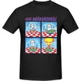 thumbnail image 1 of Ponyo et Sosuke T-Shirts Graphiques à Manches Courtes pour Hommes en Coton Col Rond T-Shirts Décontractés Originaux Noir-597, 1 of 1