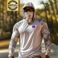 thumbnail image 7 of BRGZLK UPF 50+ Long Sleeve Shirt for Mens 2026 Summer Fashuion Print Long Sleeve Lightweight Breathable Sun Protection Shirts with Face Mask for Fishing Hiking D L, 7 of 7