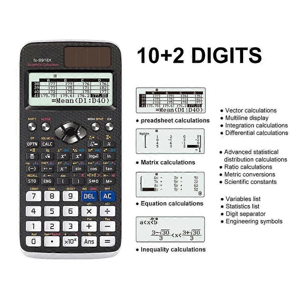 FX-991EX Scientific Calculator 552 Functions Functional Calculator For School Students And Teachers A