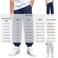 thumbnail image 3 of Nilvkv Boys Joggers, Boys Pants, Letter Print Loose Fit Cuffed Sweatpants with Elastic Waist, suited for Summer Outdoor Wear Gray 9-10 Years, 3 of 6