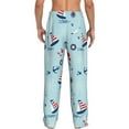 thumbnail image 3 of Balery Men'S Sailboats Anchors Pants,Sleepwear Pants,Pajama Pants,Pj Bottoms Drawstring And Pockets-Small, 3 of 9