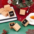 thumbnail image 2 of 24Pcs Tan Square Cardboard Jewelry Set Boxes with Sponge Inside, 2 of 9