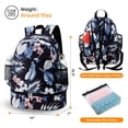 thumbnail image 2 of CHAOYUNYI Dry Wet Gym Backpack with Shoe Compartment for Women Water Resistant Sports Bag for Swimming Beach Yoga Travel, Hawaii Flower L, 2 of 8