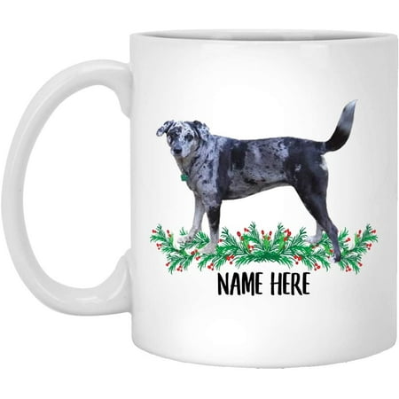 

Funny Catahoula Leopard Blue Spotted Personalized Gift For Mom Christmas 2022 Gifts White Coffee Mug White 11oz