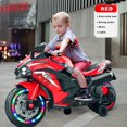 thumbnail image 2 of Werseon 12V Motorcycle for Kids, Electric Motorcycle with LED Lights Ride on Motorcycle, Red, 2 of 14
