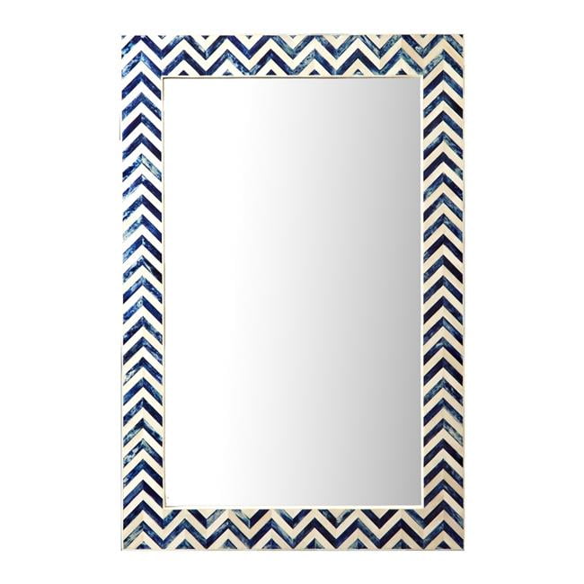 50402 Indigo Chevron Wall Mirror