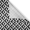 thumbnail image 4 of Ambesonne Geometric Valance Pack of 2, Ornamental Squares, 42"X18", Black White, 4 of 5