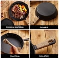 thumbnail image 3 of Cast Iron Pan Durable Frying Pan Pancake Pan Multi-functional Steak Pan Egg Pan, 3 of 6