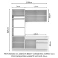 thumbnail image 3 of Cocina Integral Completa Modular Madesa Lívia 190cm BB 01, 3 of 10