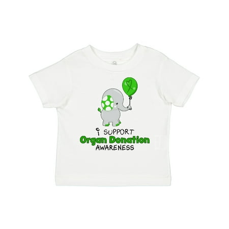 

Inktastic I Support Organ Donation Awareness- Elephant and Balloon Gift Toddler Boy or Toddler Girl T-Shirt