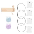 thumbnail image 2 of 120Pcs Floss Bobbins with Bobbin Winder Floss Thread Organizer Holder Set Thread Cards for Cross Stitch Embroidery DIY, 2 of 8