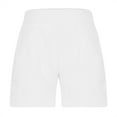 thumbnail image 4 of POROPL Women Shorts Linen Summer Casual Shorts with Pockets, 4 of 6