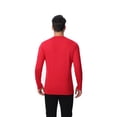 thumbnail image 6 of Zfeel Men Long Sleeve Poly T-Shirt, Pure Dry Fit High Performance Crewneck Tee, Red, L, 6 of 6