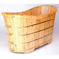 thumbnail image 3 of ALFI brand AB1105 63" Free Standing Cedar Wooden Bathtub, 3 of 9