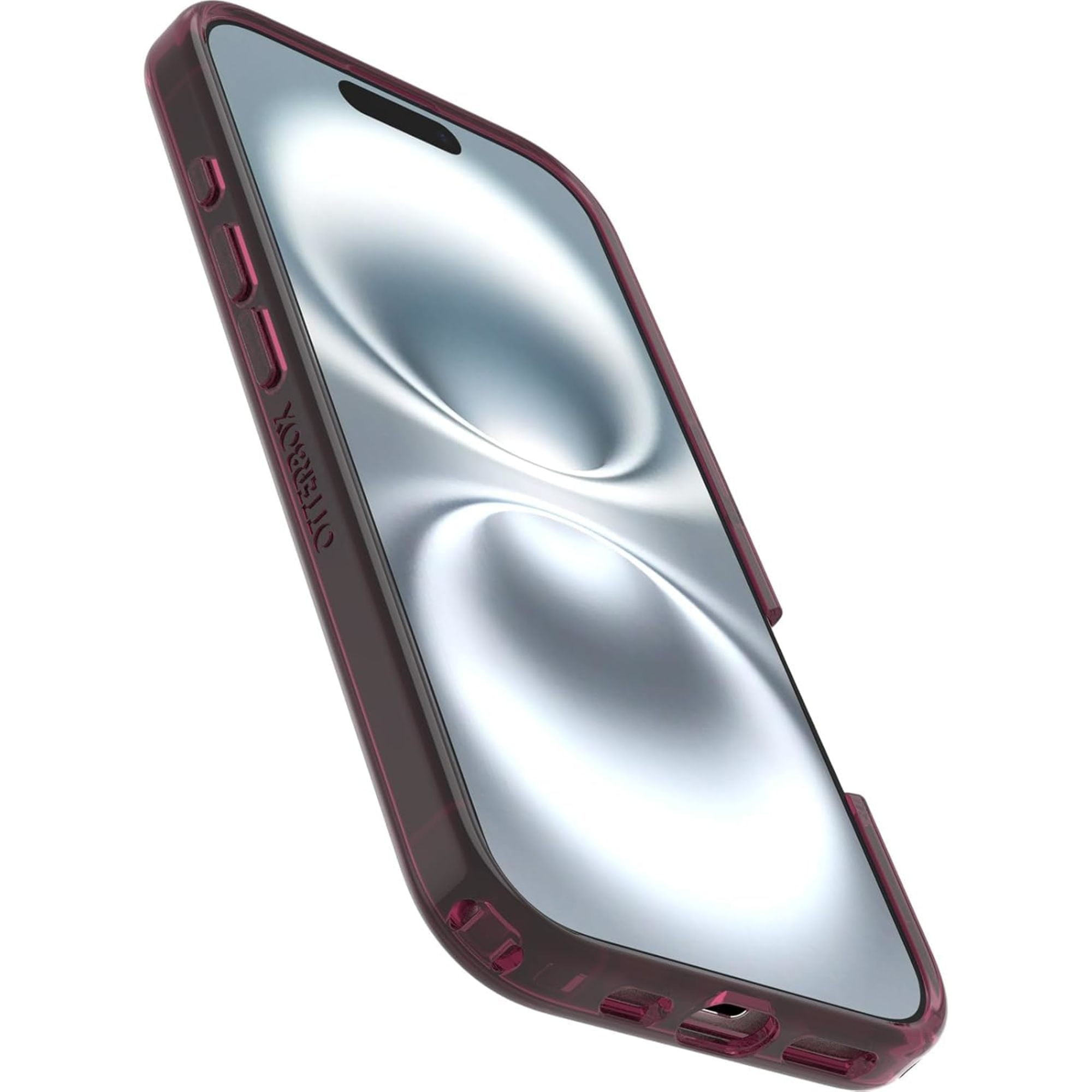 OtterBox iPhone 16 Plus - Symmetry MagSafe Case - Ultra-Slim - Raised Edges Protect Camera & Screen - Up Beet (Red)