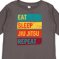 thumbnail image 4 of Inktastic Eat Sleep Jiu Jitsu Repeat Boys or Girls Long Sleeve Toddler T-Shirt, 4 of 5