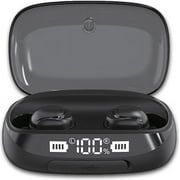 EcoGear FX  TWS True Bluetooth 5.0 Wireless Earbuds with 2000mAh Charging Case, Black