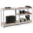 thumbnail image 5 of Topbuy 5-Tier Industrial Steel Storage Shelves Garage Rack with Adjustable Shelves Silver, 5 of 6