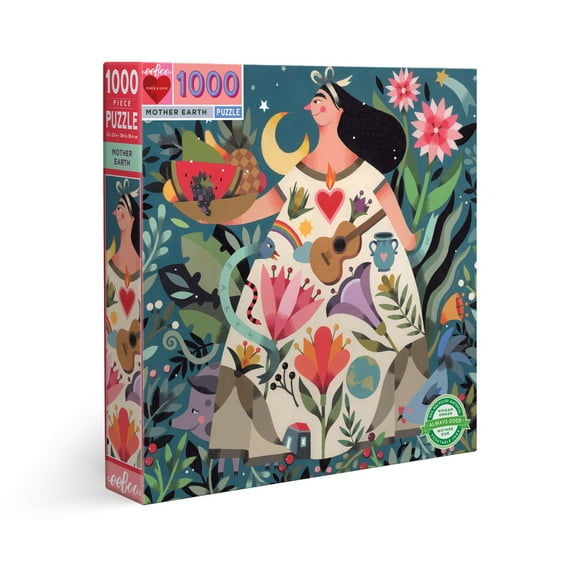 eeBoo Piece and Love Mother Earth 1000 piece square adult Jigsaw Puzzle