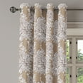 thumbnail image 3 of Ambesonne Grommet Curtain, , 50"x60", Umber and Pale Brown, 3 of 5