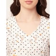 thumbnail image 3 of Moomaya Womens Printed Button Down Dress V Neck Short Sleeve Midi Dress, 3 of 8