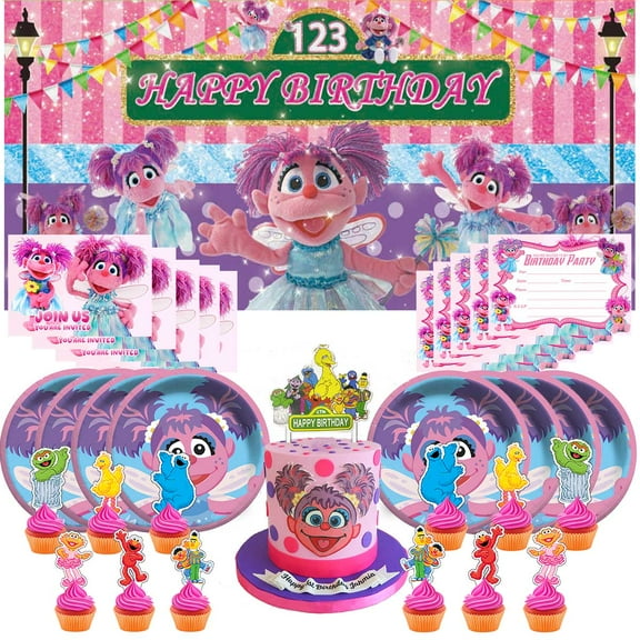Abby Cadabby Invitation Cards Invite Party Supplies Decor Decorations Banner Plates Background Fans Backdrop