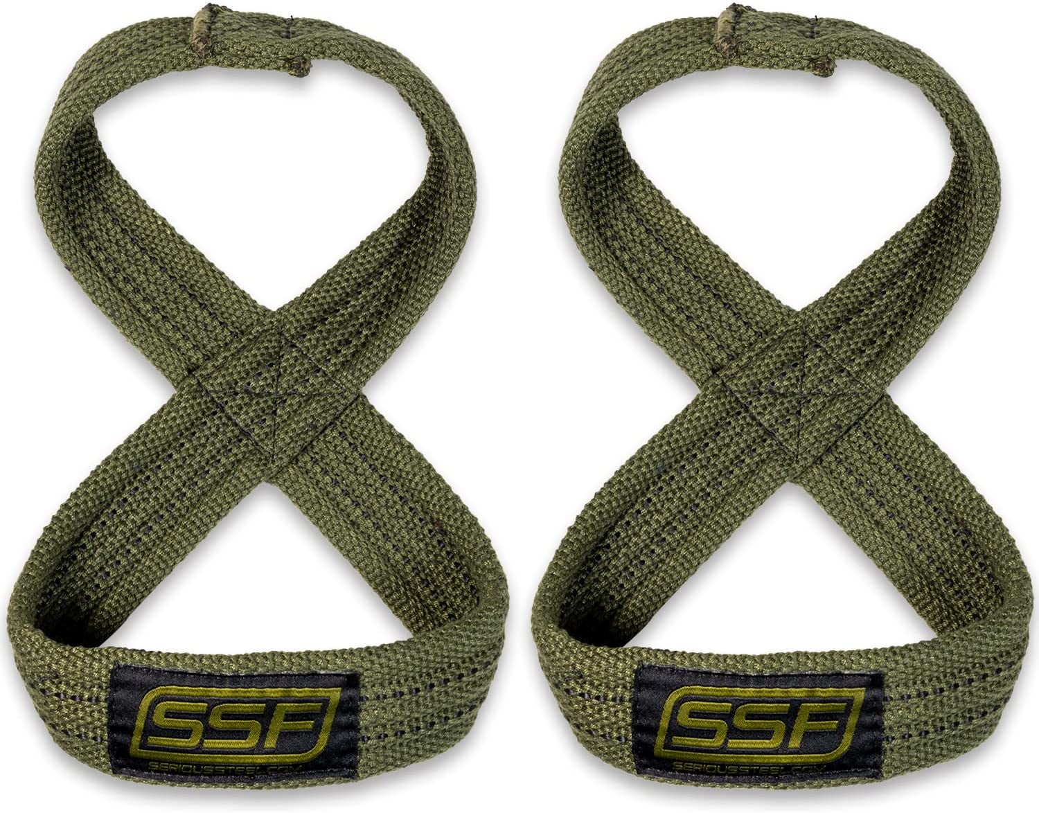 Serious Steel Fitness Figure 8 Straps Deadlift Straps Lifting Straps (80 Centimeters OD