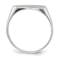 thumbnail image 2 of 14k White Gold 13.5x7.5mm Closed Back Signet Ring RS574, 2 of 5