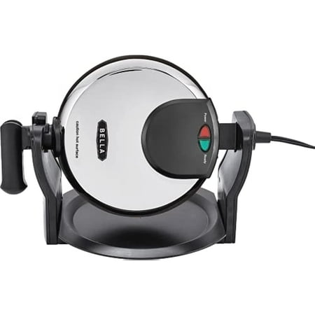 Bella - Non-Stick Rotating Belgian Waffle Maker - Stainless Steel