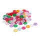 thumbnail image 4 of 100 botones de plastico mixtos, botones artesanales de 2 agujeros de costura, cortes de cortes, Flor clara, 4 of 7