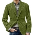 thumbnail image 6 of Kixjoy Men's Sport Coats & Blazers Big and Tall Long Sleeve One Button Blazer Casual Regular Fit Lightweight Coats Basic Winter Fashion Mens Sport Coat with Pockets, Green L, 6 of 6
