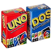 Mattel Uno & Dos Child Card Game, Red, 112 Count