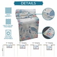 thumbnail image 6 of Sea Turtle Coastal Table Runner - 60 Inch Long Beach Nautical Ocean Coral Seahorse Cotton and Linen Blended Dress Scarves Farmhouse Table Runner for Kitchen Dining, Coffee Table, 13" x 60", 6 of 8