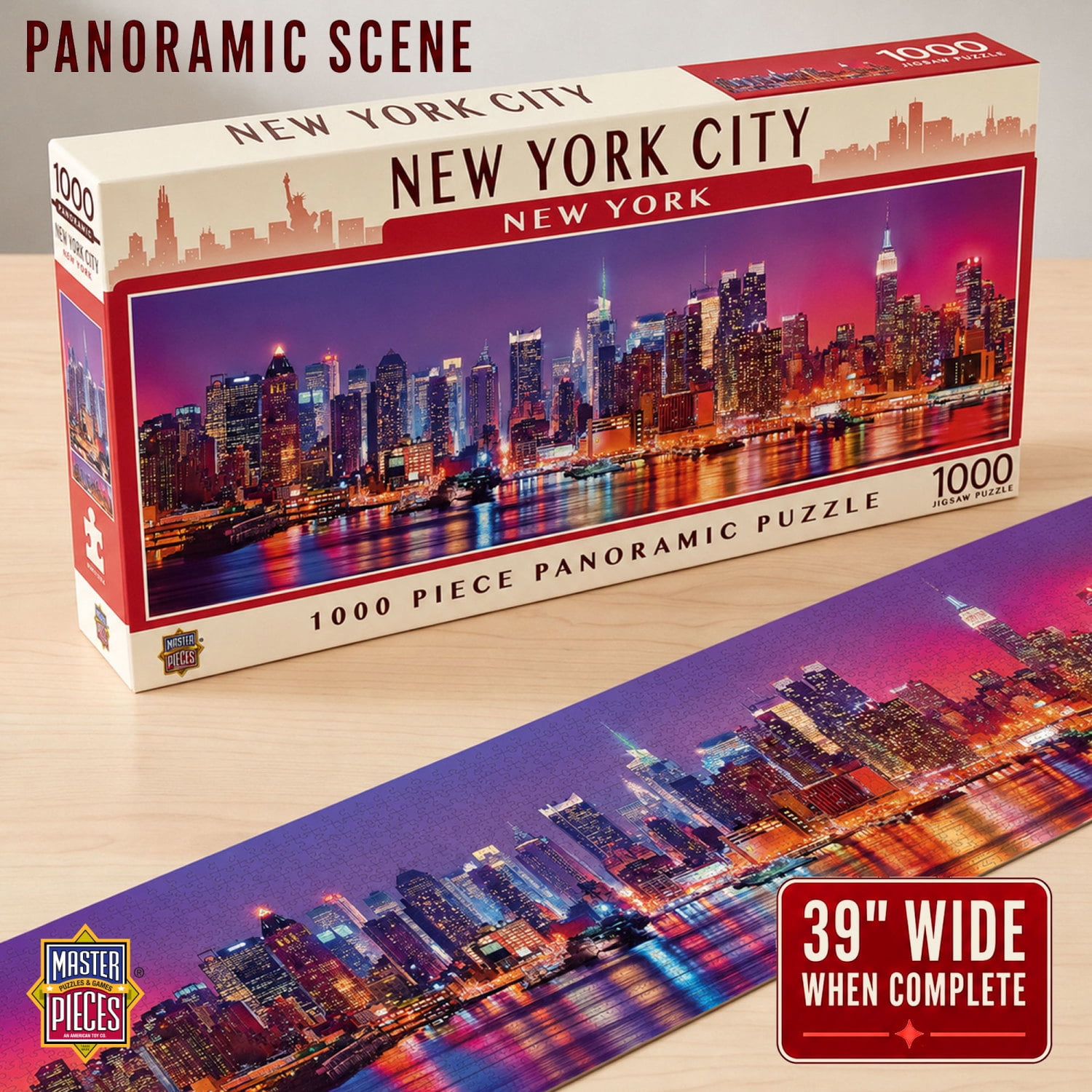 MasterPieces, Jigsaw Puzzle, New York City Panoramic, 13 MasterPieces, Jigsaw Puzzle, New York City Panoramic, 13