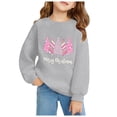 thumbnail image 2 of Christmas Tree Printed Warm Long Sleeve For Children Christmas Kids Pullover Crewneck 18-24 Months, 2 of 3