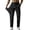 Black_012, variant on Domuza Athletic Pants for Men Lightweight Workout Running Joggers with Zipper Pockets, Stretch Waist & Drawstring Khaki S