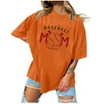 thumbnail image 1 of T-shirts à Manches Courtes pour Femmes Mode T-Shirts Imprimés Décontractés à Col Rond à Manches Courtes Chandail à Enfiler pour Femmes Hauts à Manches Courtes pour Femmes Hauts à Manches Courtes pour Femmes, 1 of 7