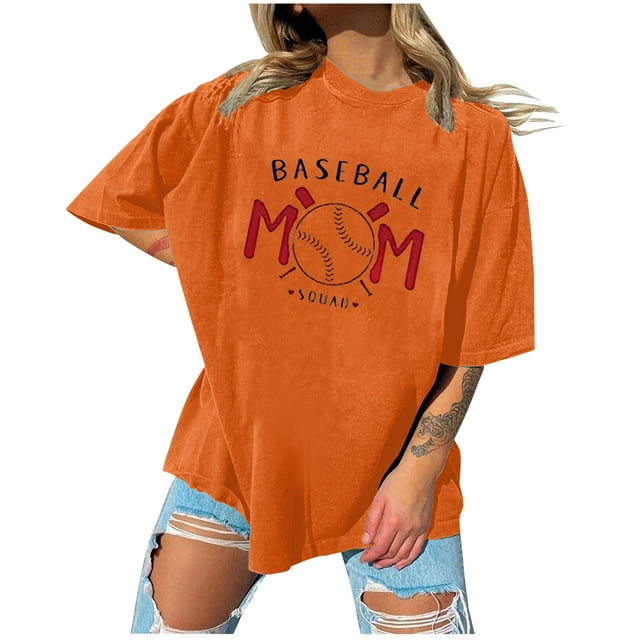T-shirts à Manches Courtes pour Femmes Mode T-Shirts Imprimés Décontractés à Col Rond à Manches Courtes Chandail à Enfiler pour Femmes Hauts à Manches Courtes pour Femmes Hauts à Manches Courtes pour Femmes