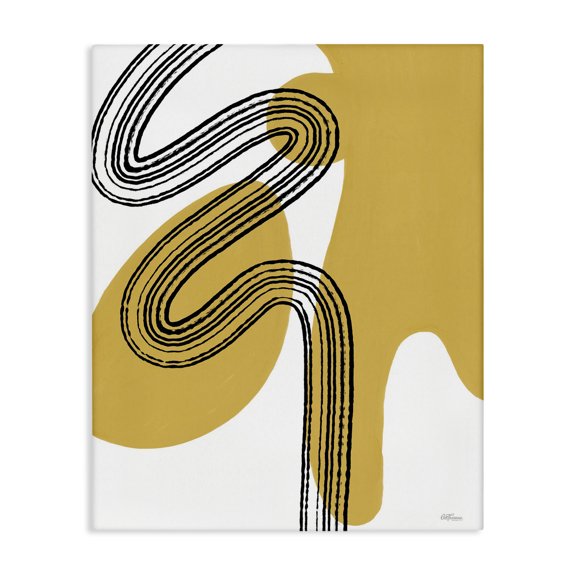 Stupell Industries Modern Contemporary Splatter & Lines Canvas Art, 16 x 20, by Cat Thurman Designs