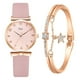 thumbnail image 2 of Pulseras para mujer, regalos para mujer, relojes para mujer, conjunto de pulseras con flores, reloj de pulsera para mujer, reloj casual de cuero de cuarzo para mujer, 2 of 2