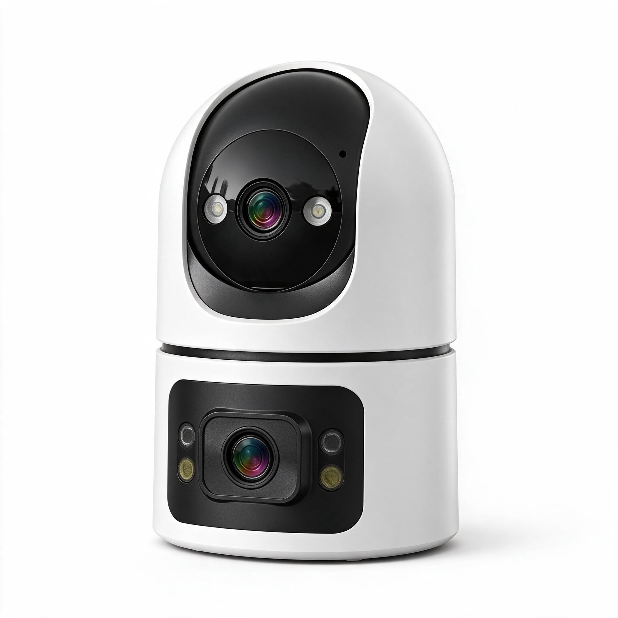 Indoor Security Camera, Dual Lens Cameras for Home Security, Motion Tracking, Night Vision, Smart detection and alerts, Two-Way Audio, SD Card or Paid Cloud, Security Camera for Pet Elderly
