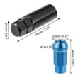 thumbnail image 2 of 20pcs M12x1.25 Car Wheel Lug Nuts Car Taper Acorn Wheel Lug Nuts Cone Seat Blue with Socket Key Set, 2 of 6