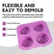 thumbnail image 4 of Flower Silicone Soap Molds, Homemade Soap Mold, Muffin, Pudding, Jelly, Brownie and Cheesecake(1Pcs), 4 of 5