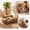 Brown#344, variant on All-Season Washable Pet Sofa Bed with Removable Cover – 4-Piece Bolster Cushion Set, Non-Slip Base, Soft Filling for Small Dogs and Cats, 50x40cm