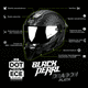 thumbnail image 5 of Casco Integral Black Pearl Dragon Plata Mate L, 5 of 6