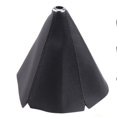 thumbnail image 1 of Cubierta universal para palanca de cambios de coche, cubierta antipolvo de cuero PU negro, cubierta para botas de cambio manual/automático -(-Negro), 1 of 5