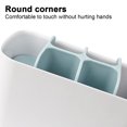 thumbnail image 3 of Caja de almacenamiento organizadora de mesa para limpiador de pasta de dientes, estante de almacenamiento para mostrador de artículos de tocador, 3 of 5